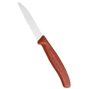 Cutit Bucatarie Victorinox Swiss Classic Penru Decojit, Lama Zimtata 8cm, Rosu Cutit Bucatarie Victorinox Swiss Classic Penru Decojit, Lama Zimtata 8cm, Rosu