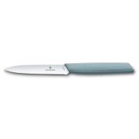 Cutit Bucatarie Victorinox, Swiss Paring Modern Knife, Lama Zimtata 10cm, Blue