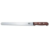 Cutit Bucatarie Victorinox Wood Slicing Knife, Lama Zimtata 30cm, Maro