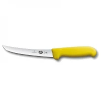 Cutit Dezosat Victorinox, Boning Knife, Fibrox, Saftey Grip, Lama Curbata 15cm, Galben