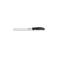 Cutit Feliat Victorinox Swissclassic Bread Knife, Lama Zimtata 21cm, Negru, Blister
