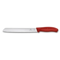 Cutit Feliat Victorinox Swissclassic Bread Knife, Lama Zimtata 21cm, Rosu, Blister