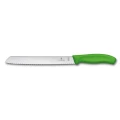 Cutit Feliat Victorinox SwissClassic Bread Knife, Lama Zimtata 21cm, Verde, Blister