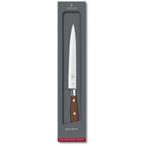 Cutit Filetat Victorinox Grand Maitre Wood Filleting Knife, Lama 20cm, Maro, Cutie Cadou
