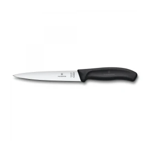 Cutit Filetat Victorinox Swiss Classic, Lama Flexibila 16cm, Negru, Blister
