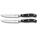 Set 2 Cutite Victorinox Grand Maître Steak Knife, Lama Zimtata, 12cm, Negru