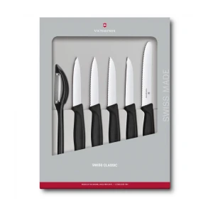 Set 6 Cutite Bucatarie Victorinox, Negru