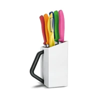 Set 6 Cutite Bucatarie Victorinox, Suport Alb Set 6 Cutite Bucatarie Victorinox, Suport Alb