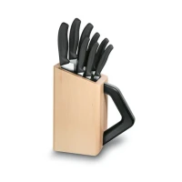 Set 8 Cutite Bucatarie Victorinox, Suport Lemn Set 8 Cutite Bucatarie Victorinox, Suport Lemn