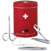 Set Victorinox Rubis Pentru Manichiura, 4 Piese, Cutie Rosie