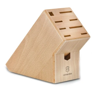 Suport Cutite Swiss Classic Cutlery Block, 25cm, Lemn, Maro