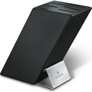 Suport Cutite Victorinox Swiss Modern Knife Block,  20cm, Lemn , Negru