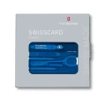 Trusa Multifunctional Victorinox SwissCard Classic, albastru transparent - 0.7122.T2 Trusa Multifunctional Victorinox SwissCard Classic, albastru transparent - 0.7122.T2