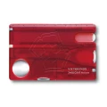 Trusa Multifunctional Victorinox SwissCard NailCare, rosu transparent - 0.7240.T
