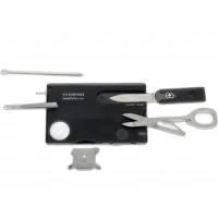 Trusa Multifunctionala Victorinox SwissCard Lite, negru transparent - 0.7333.T3