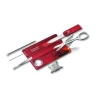 Trusa Multifunctionala Victorinox SwissCard Lite, rosu transparent - 0.7300.T