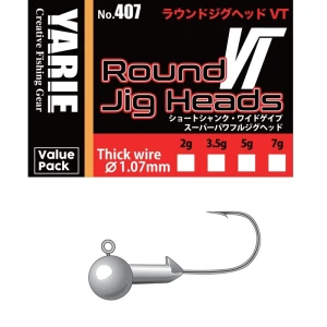 Jig Yarie 407 Round VT Thick Wire nr.3/0 3.5g 10buc/plic Jig Yarie 407 Round VT Thick Wire nr.3/0 3.5g 10buc/plic