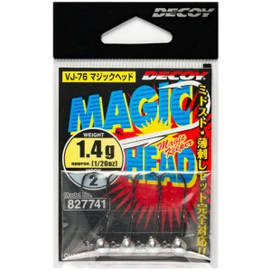 Jig DECOY VJ-76 Magic Head, Nr.2, 3.5g, 4buc/pac Jig DECOY VJ-76 Magic Head, Nr.2, 3.5g, 4buc/pac