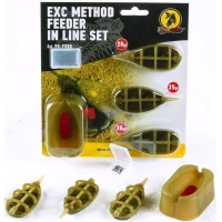 Set Momitoare Extra Carp Method Feeder Set + Mould, 20-30-40g, 3buc/set