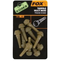 Fox Edges Tadpole Multi Bead, Khaki, 10buc/pac