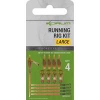 Kit KORUM Smokescreen Running Rig Kit, Large, 10buc/pac
