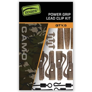 Kit Plumb Pierdut FOX Edges Camo Power Grip Lead Clip, 5buc/set 