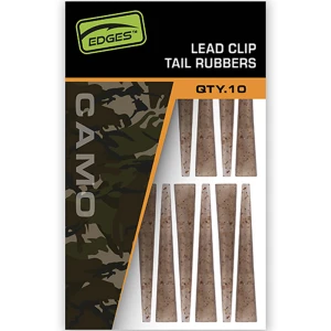Manson FOX Edges Camo Lead Clip Tail Rubbers, 10buc/set 