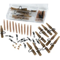 Kit Extra Carp Camou Heavy Lead Clip Box, 4x10 Buc/Plic Kit Extra Carp Camou Heavy Lead Clip Box, 4x10 Buc/Plic