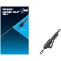 Clips Plumb Piedut Nash Speed Lead Clip Silt + Vartej cu Agrafa Rapida, 8buc/pac