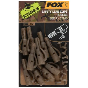Clips Plumb Pierdut + Pin Fox Edges Camo Safety Lead Clip & Pegs Nr.7