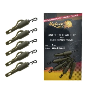 Clips Plumb Pierdut Select Baits OneBody Lead Clip with Quick Change Swivel, 5buc Clips Plumb Pierdut Select Baits OneBody Lead Clip with Quick Change Swivel, 5buc