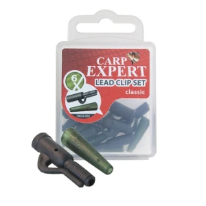 KIT MONTURA PLUMB PIERDUT CARP EXPERT LEAD CLIP CLASSIC 6 BUC/PLIC