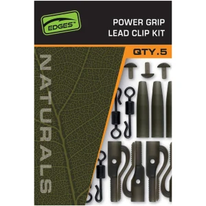 Kit Montura Plumb Pierdut Fox Edges Naturals Power Grip Lead Clip Kit 4x5buc/pac Kit Montura Plumb Pierdut Fox Edges Naturals Power Grip Lead Clip Kit 4x5buc/pac