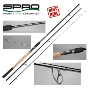 LANSETA SPRO PETRI FEEDER 3.90 250 GR 3SEG PLUS 3 VARFURI