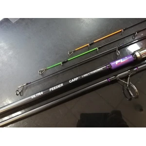 Lansete Feeder FL Ultra Carp Feeder 3.60m 3Seg 2 Varfuri Feeder Plus 1 Varf Lanseta Crap 3.75Lbs/200g