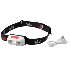 Lanterna Frontala cu senzor DAM, 3W LED, 1000 mAh, 3 trepte intensitate, banda elastica ajustabila, 60g