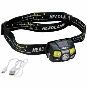 Lanterna de Cap Reincarcabila cu Senzor de Miscare Filfishing Filex Headlamp 120lm Lanterna de Cap Reincarcabila cu Senzor de Miscare Filfishing Filex Headlamp 120lm