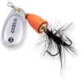 Lingurita Rotativa Zebco 4g Trophy Z-Vibe & Fly No.1 orange body/silver/black fly sinking Lingurita Rotativa Zebco 4g Trophy Z-Vibe & Fly No.1 orange body/silver/black fly sinking