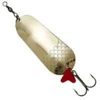 Lingura Oscilanata DAM Effzett Standard Spoon, Gold, 8cm, 45g, 1buc/pac