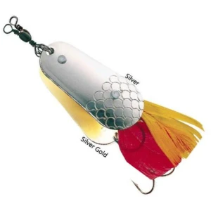 Lingurita Oscilanta DAM Effzett Weedless Spoon Silver/Gold, 4.5cm, 16g