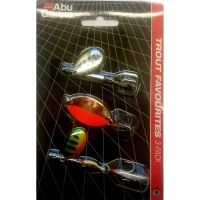 Lingurite ABU GARCIA Trout favourites, Color Mix, 3buc/pac