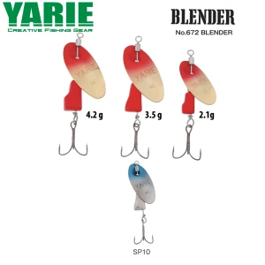 LINGURITA ROTATIVA YARIE 672 BLENDER SP10 BLUE SILVER 3.5G LINGURITA ROTATIVA YARIE 672 BLENDER SP10 BLUE SILVER 3.5G
