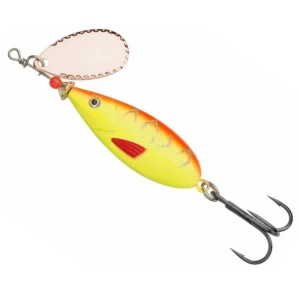 Lingura Rotativa Abu Garcia Droppen Maxi Spinners, Red Hot Tiger, 12g, 8.5cm