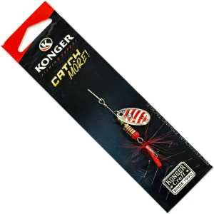 Lingura Rotativa KONGER Tarpon, 01 Red Stripes, No.3, 6g, 1buc/pac