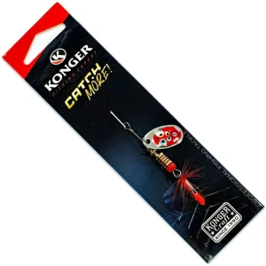 Lingura Rotativa KONGER Tarpon, 03 Red, No.1, 4g, 1buc/pac