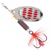 Lingura Rotativa Mikado Spinner Hypnotic, Silver Red, Nr.3, 6.4g, 1buc/pac