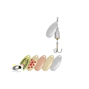 Lingura rotativa EnergoTeam Wizard Vibrax nr. 1, culoare Gold/Pete Rosii Lingura rotativa EnergoTeam Wizard Vibrax nr. 1, culoare Gold/Pete Rosii