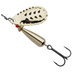Lingurita Rotativa ABU GARCIA Droppen LF, Culoare Gold/Black Marks, 4.4cm, 6g