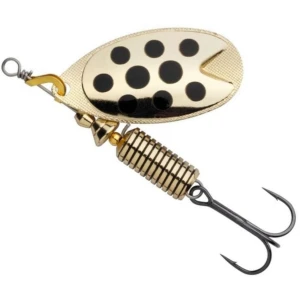 Lingurita Rotativa ABU GARCIA Fast Attack Spinner LF, Gold/Black Dot, 4.5g, 4cm