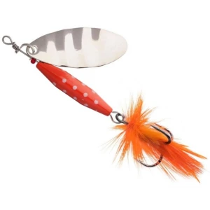 Lingurita Rotativa ABU GARCIA Reflex Red LF, Silver, 18g, 6.5cm
